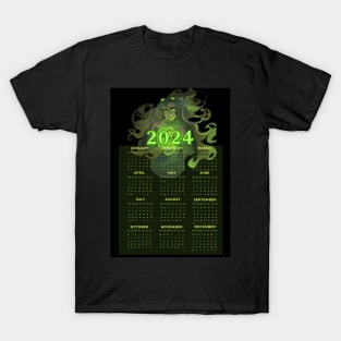 Health Jess 2024 New Year Green Earth Dragon T-Shirt